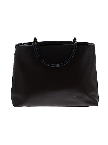 Gucci Vintage Leather Bamboo Satchel (view 1)