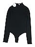 Hill House 100% Cotton Solid Black Bodysuit Size XS - photo 1