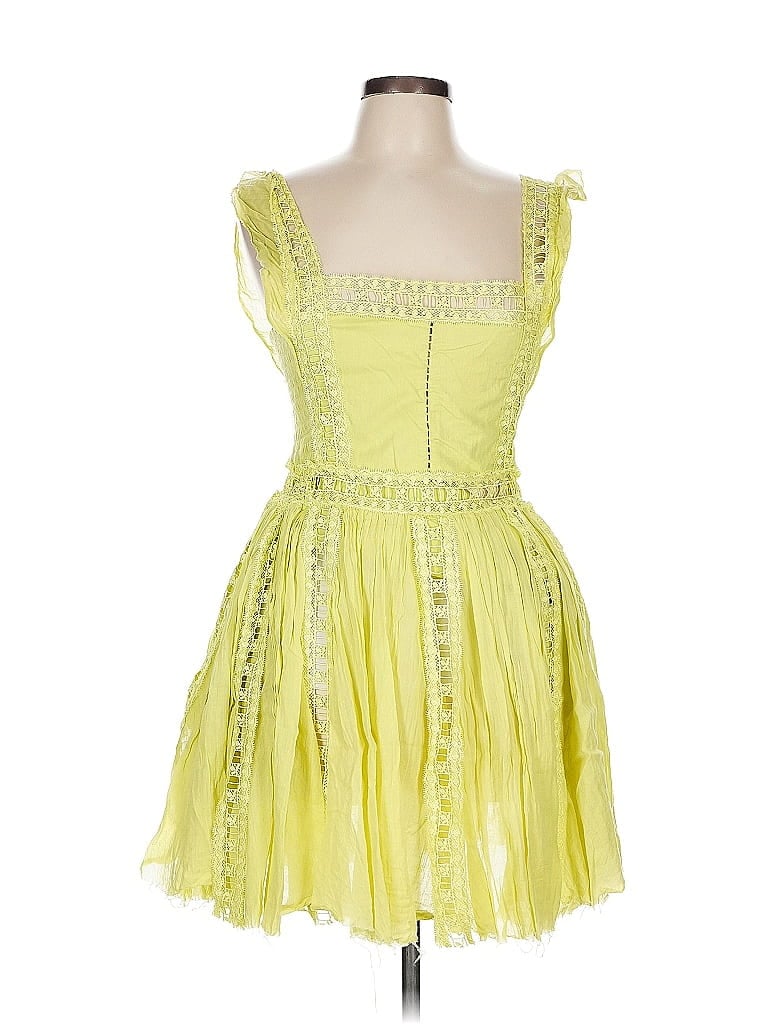 FP One 100% Cotton Yellow Cocktail Dress Size L - photo 1