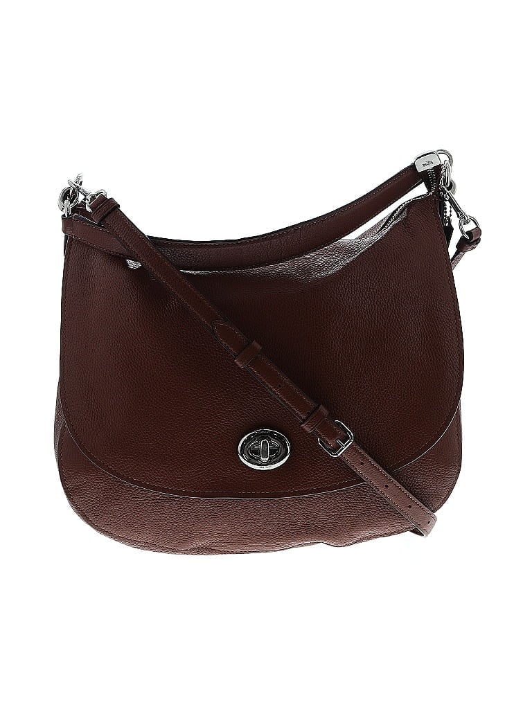 Coach Brown Tan Leather Hobo One size - photo 1