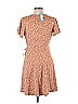 Fortune + Ivy Polka Dots Brown Tan Casual Dress Size L - photo 2