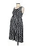 Liz Lange Maternity for Target Stripes Black Casual Dress Size M - photo 1
