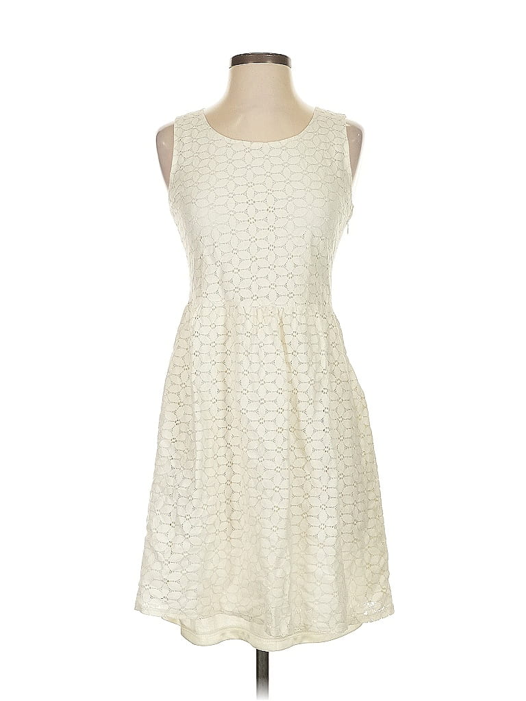 Mystree Hearts Ivory Casual Dress Size S - photo 1