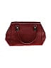 Coach 100% Leather Solid Burgundy Orange Leather Satchel One size - photo 2