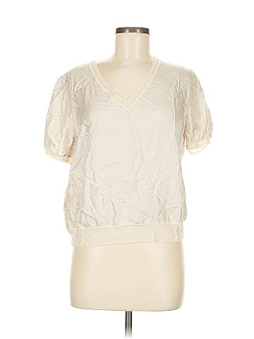 Rag & Bone Short Sleeve Silk Top (view 1)