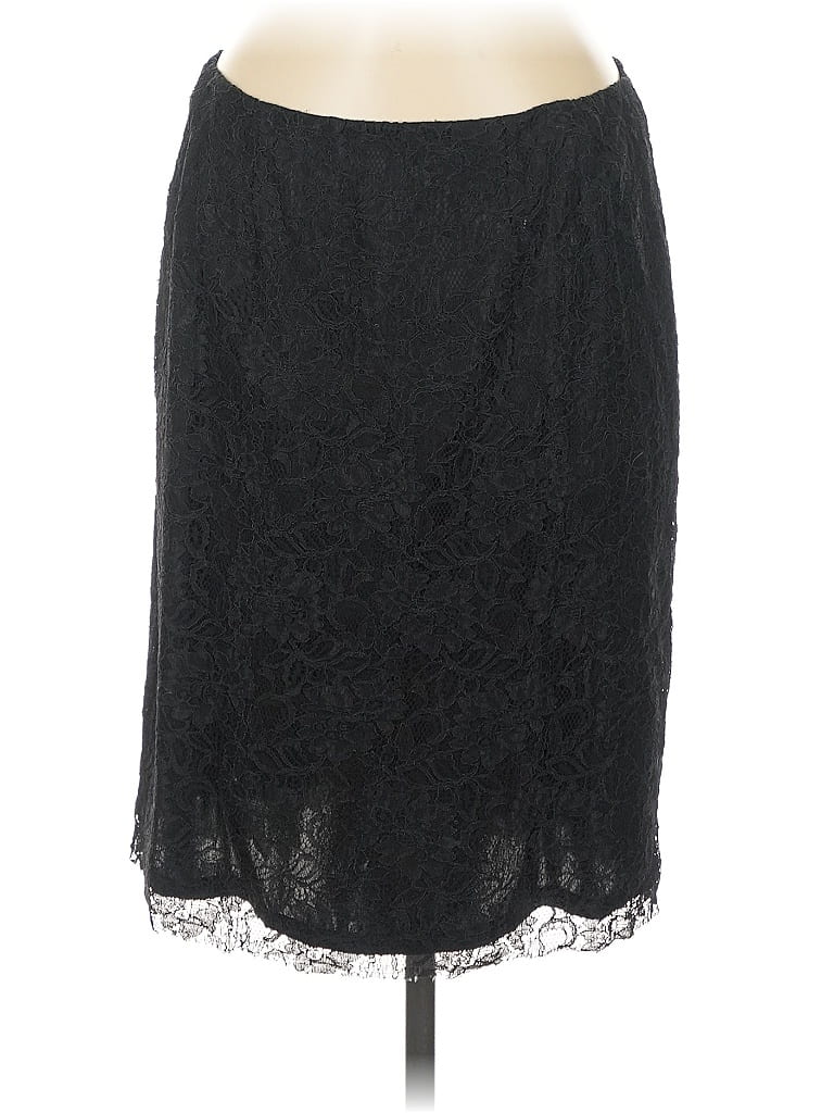 Pre-owned Kasper Formal Skirt In Black