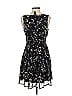 Hot Topic 100% Polyester Floral Black Casual Dress Size S - photo 2