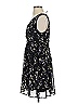 Hot Topic 100% Polyester Floral Black Casual Dress Size S - photo 5