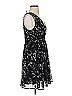 Hot Topic 100% Polyester Floral Black Casual Dress Size S - photo 4