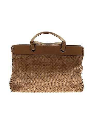 Bottega Veneta Vintage Leather Intrecciato Satchel (view 1)