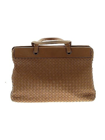 Bottega Veneta Vintage Leather Intrecciato Satchel (view 2)