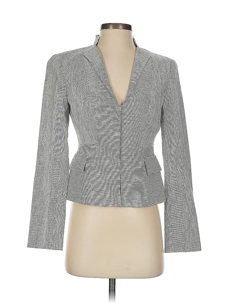 Worth Chevron-herringbone Gray Blazer Size 0 - photo 1