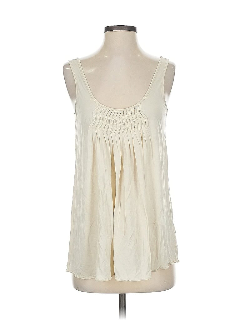 Pre-owned Banana Republic Sleeveless Blouse In White