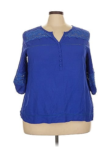Solitaire 3/4 Sleeve Blouse (view 1)