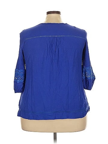 Solitaire 3/4 Sleeve Blouse (view 2)