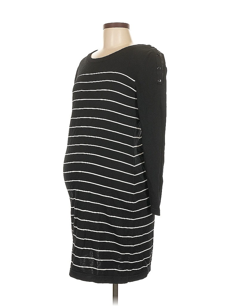 Seraphine Stripes Black Casual Dress Size 6 - photo 1
