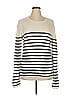 Naadam 100% Cashmere Stripes Ivory Cashmere Pullover Sweater Size XL - photo 1