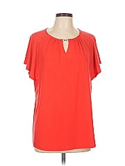 Susan Graver Short Sleeve Blouse