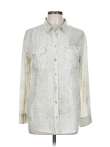 Equipment Long Sleeve Silk Top (view 1)