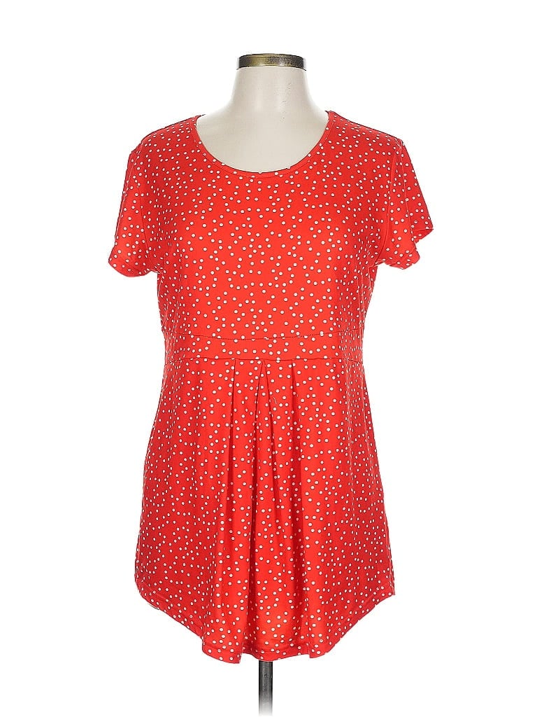 Pre-owned Unbranded Short Sleeve T-shirt In Red