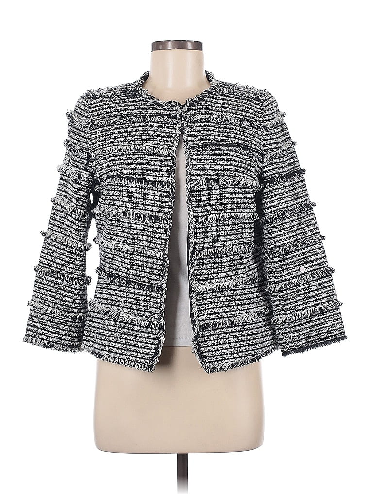 Doncaster Collection Tweed Gray Jacket Size 8 - photo 1