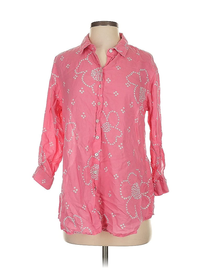 ASSORTED BRANDS Pre-owned 3/4 Sleeve Blouse In Pink