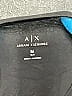 Armani Exchange 100% Cotton Argyle Black Short Sleeve T-Shirt Size M - photo 3