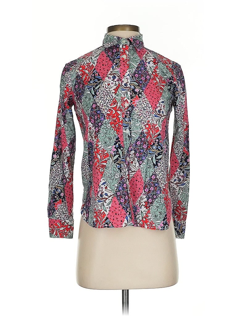 ANN TAYLOR LOFT Pre-owned Long Sleeve Blouse In Red