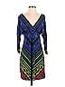 Hale Bob Print Blue Cocktail Dress Size S - photo 1