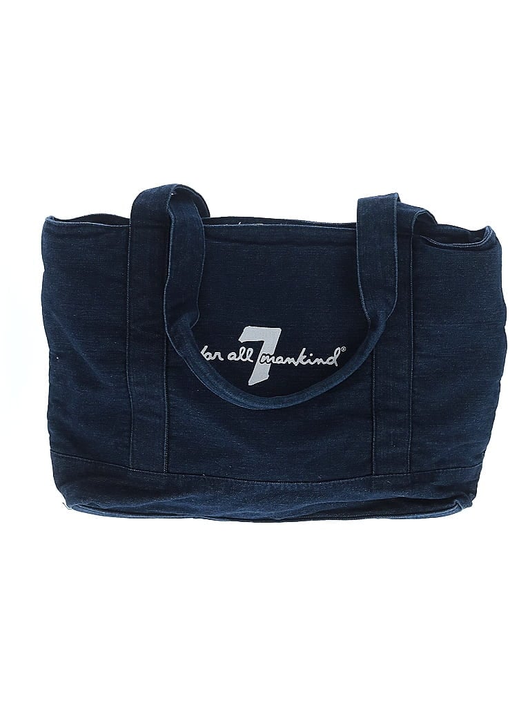 7 For All Mankind 100% Cotton Blue Tote One size - photo 1