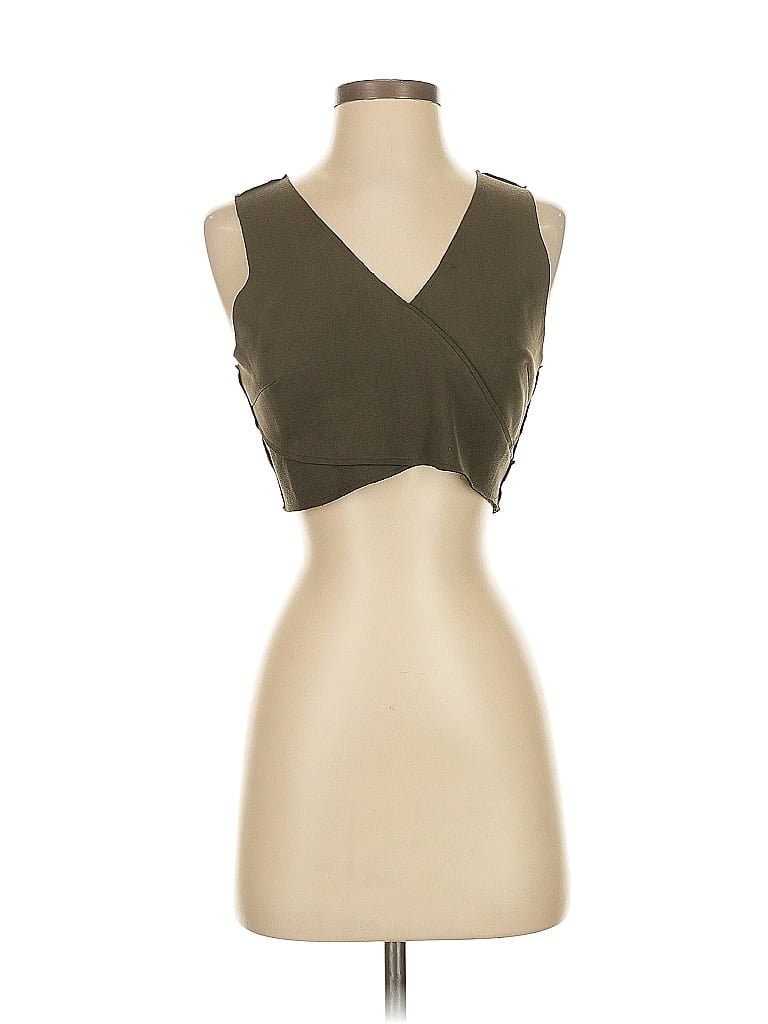 Pre-owned Foxiedox Sleeveless Blouse In Brown