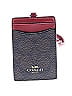 Coach 100% Leather Burgundy Brown Leather Card Holder One size - photo 2