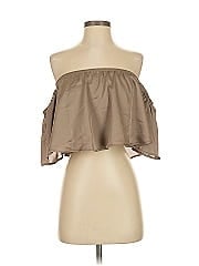 Blue Blush Short Sleeve Blouse