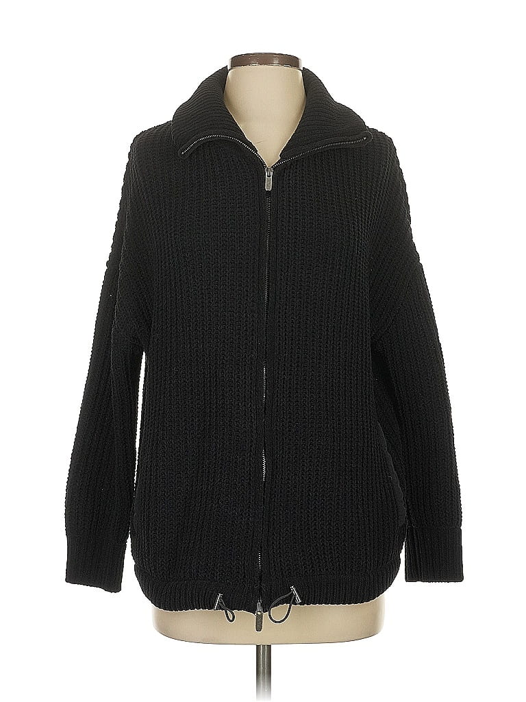 Pre-owned Flx Cardigan Sweater In Black