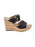 Born 100% Leather Black Wedges Size 9 - photo 1