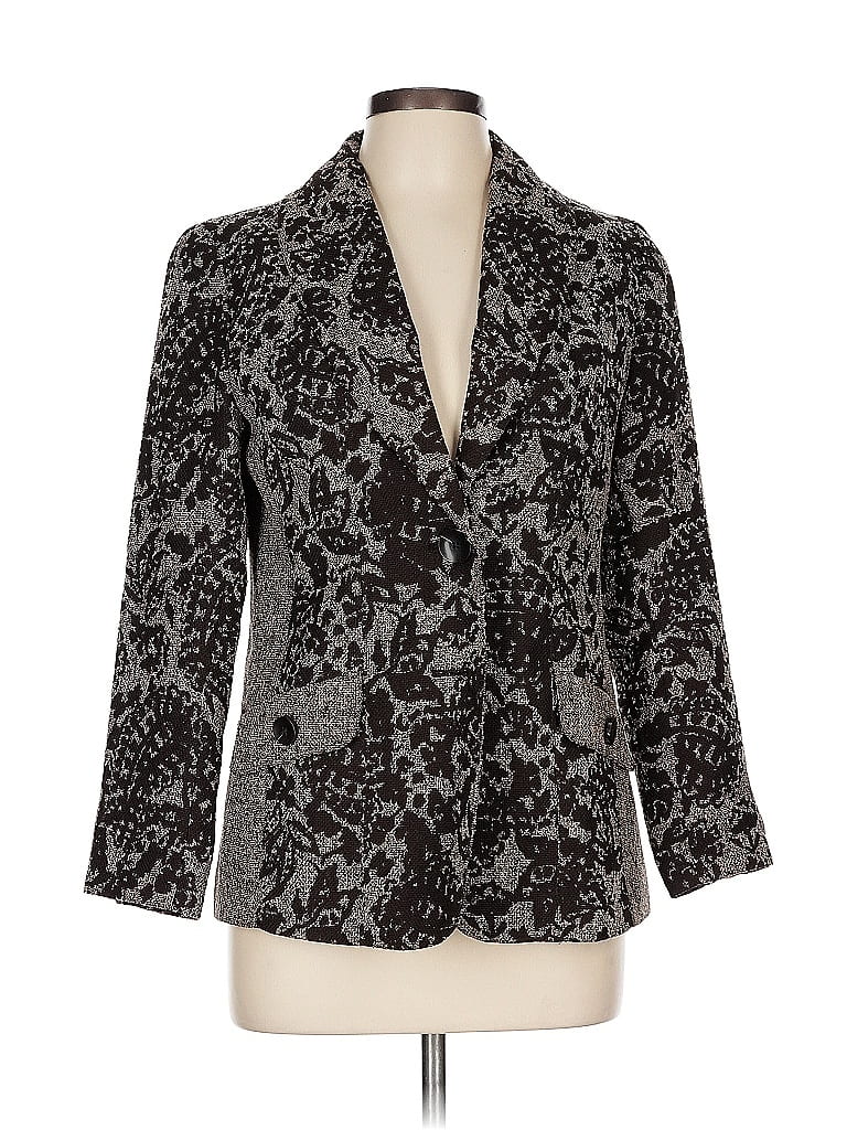 Pre-owned Coldwater Creek Blazer Jacket In Gray