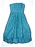 ML Monique Lhuillier Paisley Teal Blue Cocktail Dress Size 0 - photo 1