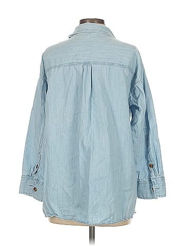Zara 3/4 Sleeve Button-Down Shirt (view 2)