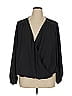Nine Britton 100% Polyester Black Long Sleeve Blouse Size 1X - photo 1
