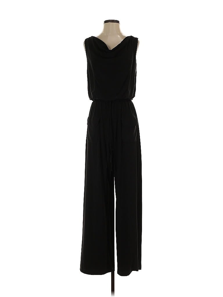 Soho Solid Black Jumpsuit Size S - photo 1