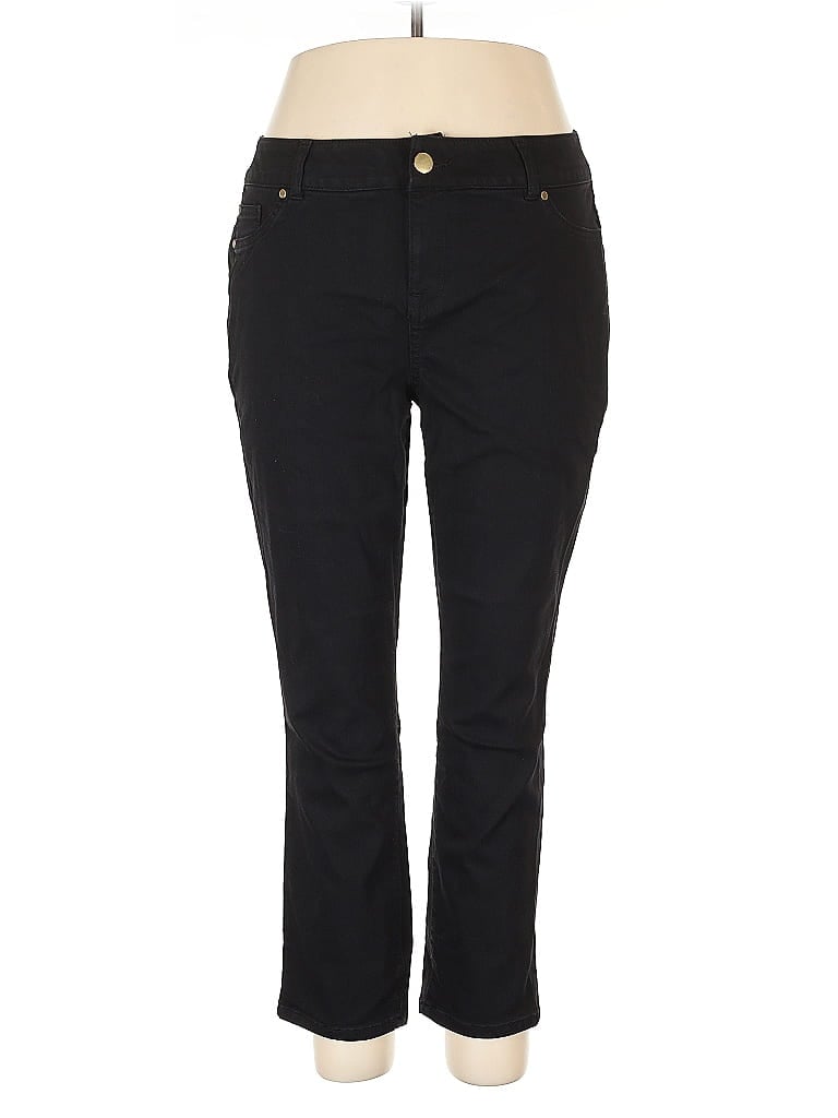 IMAN Black Casual Pants Size 14 - photo 1