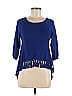 Mara Hoffman Blue Pullover Sweater Size M - photo 1