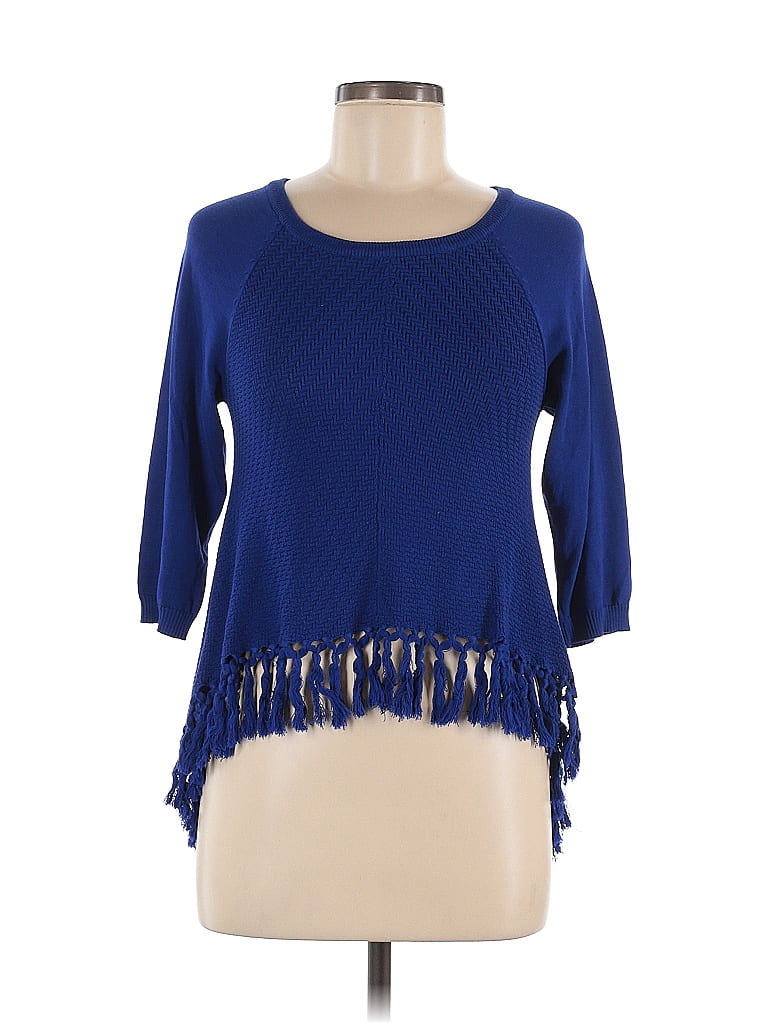 Mara Hoffman Blue Pullover Sweater Size M - photo 1