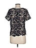 french corner Black Short Sleeve Blouse Size M - photo 2
