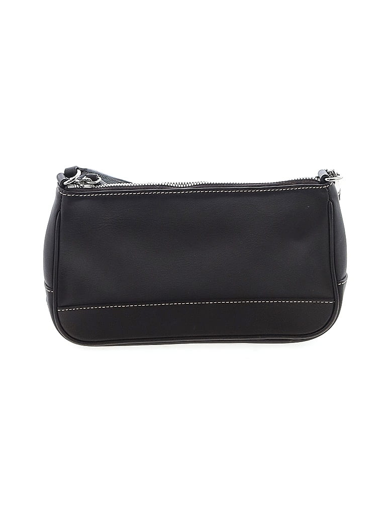Coach Black Brown Leather Shoulder Bag One size - photo 1