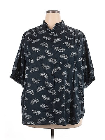 Lee 3/4 Sleeve Button-Down Shirt (view 1)