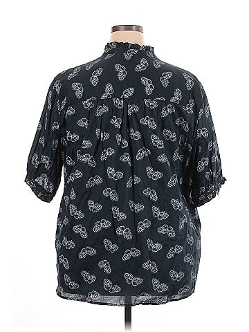 Lee 3/4 Sleeve Button-Down Shirt (view 2)