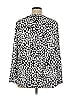 Susan Graver Silver 3/4 Sleeve Blouse Size XL - photo 2