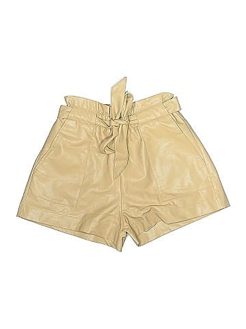 Polly Faux Leather Shorts (view 1)