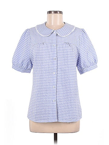 Allegra K Short Sleeve Blouse (view 1)